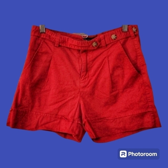 3/$30 VTG BOSTON PROPER Flat Front Preppy Academia Cargo Shorts - Picture 1 of 4